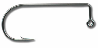 Mustad Jig Hook Black Nickle Needle Point 100ct Size 4-0