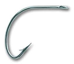 Mustad Wide Gap Hook Nickle 50ct  Size 1-0