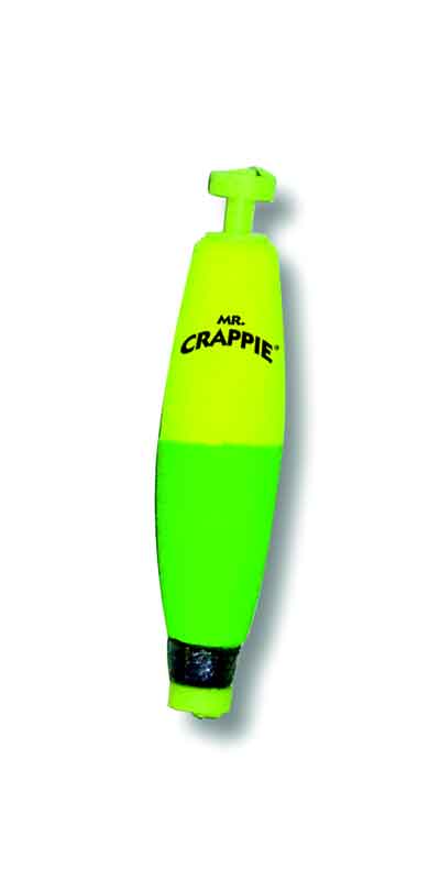 Betts Mr.Crappie Snap-on Cigar Weighted 2.50" 50ct Yel-Green